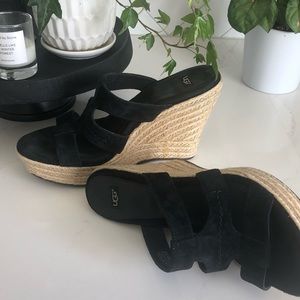 Ugg black suede espadrilles - Size 8.5